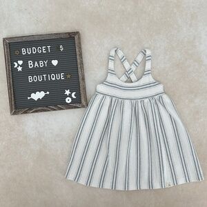 Lulu + Roo Gray Stripe Dress